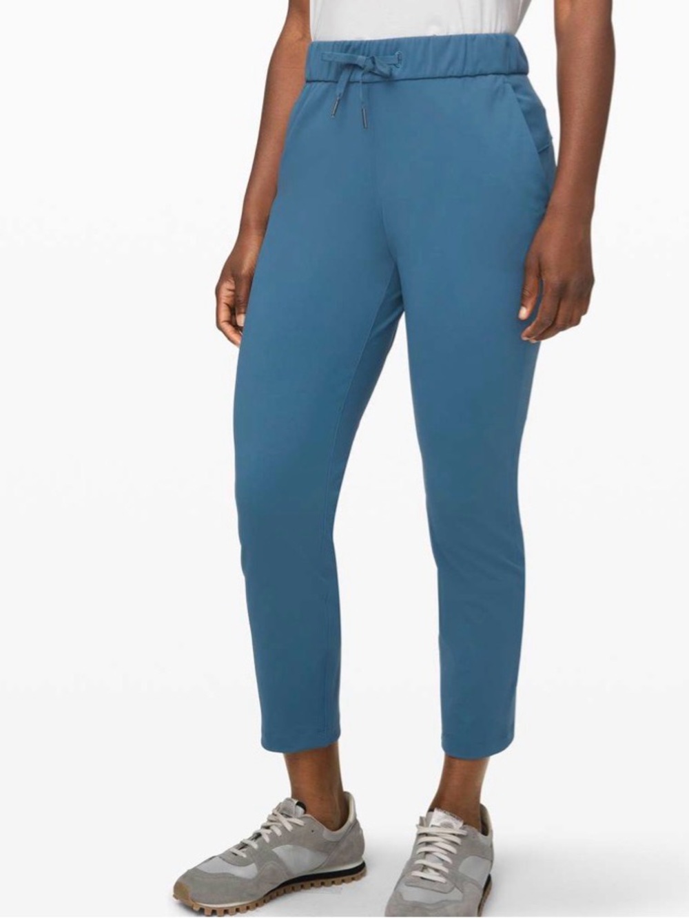Lululemon On the Fly 7/8 Pant 27" Luxtreme Size 6 | Petrol Blue Like New